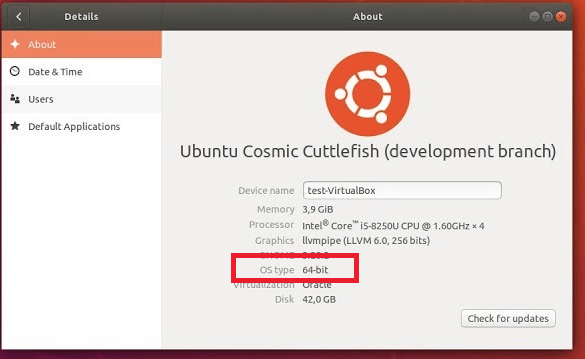 Ubuntu Details
