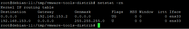 netstat -rn