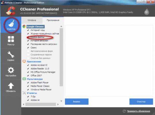 Как сделать чтобы ccleaner не удалял пароли