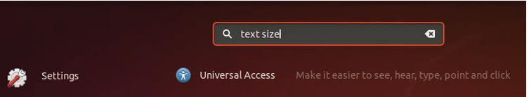 text size