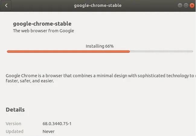 Установка стабильной версии Google Chrome