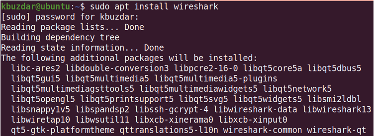 Установите Wireshark