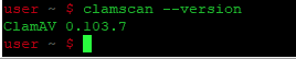 Проверить версию ClamAV