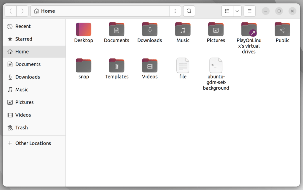 Файловый менеджер Ubuntu