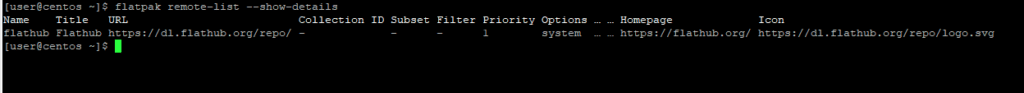 flatpak remote-list --show-details