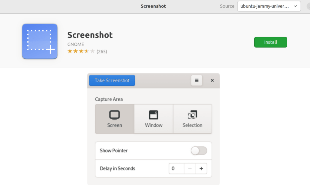 приложение "Screenshot"