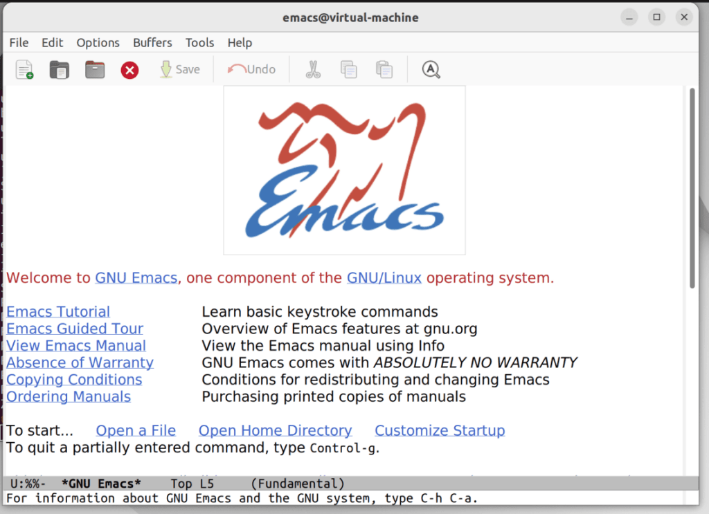 Сохранение файла в Emacs