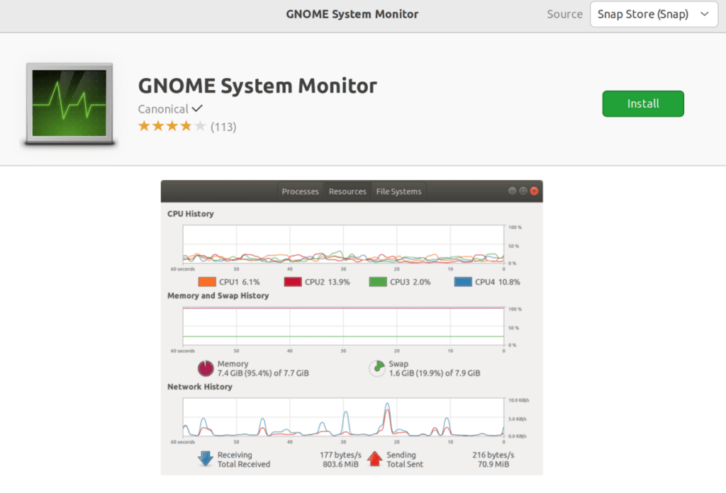 Установить System Minitor