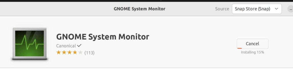 Установка приложения System Monitor