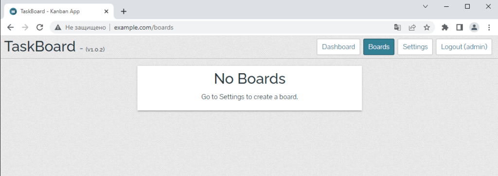 Taskboard Dashboard