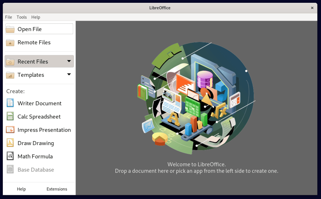 программу запуска LibreOffice