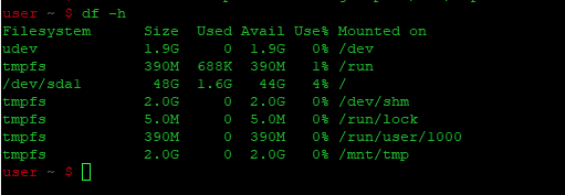 Диск ramdisk был создан в каталоге /mnt/tmp.