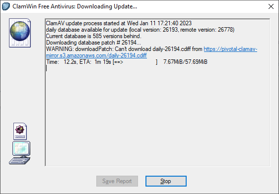 ClamWin Free Antivirus Update