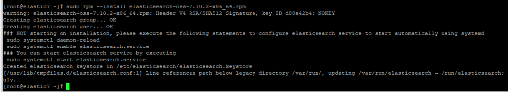 Установка Elasticsearch OSS 7 в CentOS