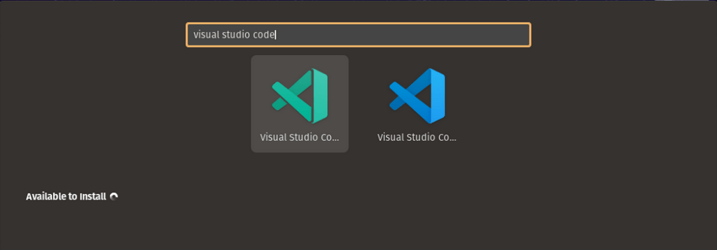 пример иконок приложений visual studio code в pop!_os