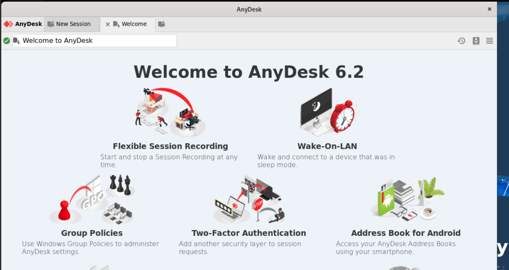 anydesk запущен и установлен на rocky linux el9 или el8